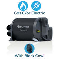 Truma Combi D6 Diesel Heater W/Hot Water Generator &amp; Flue Kit. Combi D6-WMK BLK-KIT