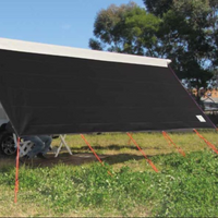 Coast V2 Black Sunscreen W3415mmxH1800mm T/S 12&#39; CF Awning.