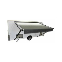 Carefree 7Ft Fiesta - Triple Black Shale Fade Awning - No LED - No Arms. FO076E4EHM