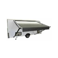 Carefree 11Ft - Fiesta Triple Black Shale Fade Awning - No LED - No Arms. FO116E4EHM