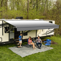 Carefree 120inch/10FT Silverfade WHT Altitude Awning with LED Lightbar. FY1206D00RA