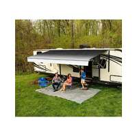 Carefree 120inch/10FT Black Reverse Fade Altitude Awning with LED Lightbar. FY120006ERA