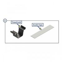 Lippert SOLERA Awning Parts - V2 Travel Lock Kit - Black.  2021099969