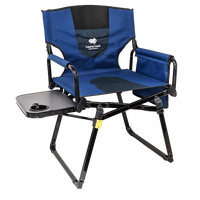 Coast Blue Camp Chair With Side Bag &amp; Table - 120KG Rated