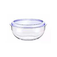 Palm Tritan Salad Bowl 25cm w/ Blue Lid 26.5cm. pm305