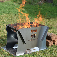 Coast Steel Portable 400mm Firepit &amp; Ember Tray Kit