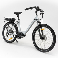 Etourer M-Series SX1 Mid-Drive 80Nm Step Through Cruiser Bike - Silver