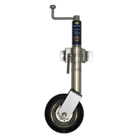 Coast 8&quot; Jockey Wheel (750lbs) + Std Clamp. BD-03G2