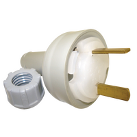 Clipsal 492/32 Fixed Polarity Plug Clear. CLI492/32TR