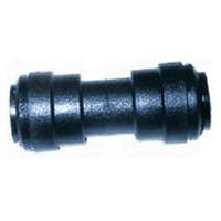 JG Plastic 12mm Straight Connector. PM0412E