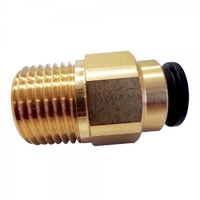 JG Brass Straight 12mm x 1/2&quot; NPT STR Adaptor. NC2726