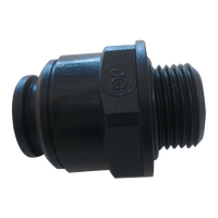 JG 12mm 3/8&quot; Straight Adapter Male Plastic. PM011213E