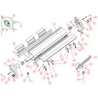 Tiller Joint - drilled with roll pin - PAIR