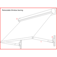 SA Window Awning Arm, BPC