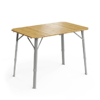 Bamboo Camp Table, seats 4, Adjustable 3 Heights