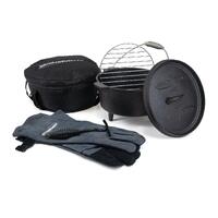 Cast Iron Camp Oven Set 4.5QT Aussie Traveller