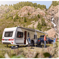 Awning 6300 12V Thule 3.50m Mystic Grey White Cass - NEW Awning 12V Thule 6300 3.50 x 2.5 m Mystic Grey White Cas Roof Mnt no brackets 302145