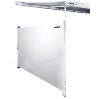 Thule retractable Windscreen - Grey mesh retractable wall, 1.55m high, suitable for awning projections up to 3m, velcro ties to awning leg.