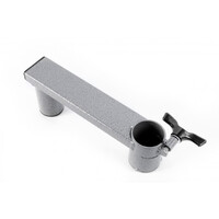 WINEGLASS TABLE SWIVEL ADAPTOR LONG HAMMERTONE GREY FINISH