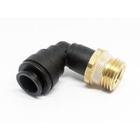 JG SWIVEL ELBOW BRASS END 