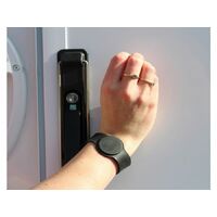 KEYLESS ENTRY WRIST BAND KEY ADJUSTABLE BAND BLACK COLOURED