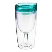 SPILL PROOF WINE SIPPY CUP SEAFOAM GREEN ALCOHDR