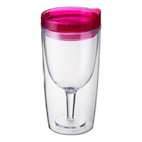 SPILL PROOF WINE SIPPY CUP RUBY PINK  ALCOHDR