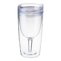 SPILL PROOF WINE SIPPY CUP CRYSTAL CLEAR ALCOHDR