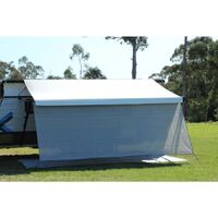 CAMEC PRIVACY END CARAVAN WITH ROPES AND PEGS