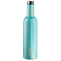 ALCOHDR INSULATD FLASK GLITTER AQUA MIST