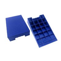 BLUE Wedge tandem caravan rv levelling ramps (pair)