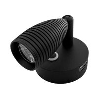 BLACK 12 VOLT 6000K LED READING LIGHT WITH USB CHARGING PORT