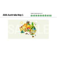 Art Shade Walls 8ft AWA Australia Map 1