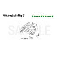 Art Shade Walls 8ft AWA Australia Map 3