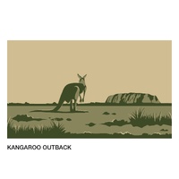 Art Shade Walls 8ft Kangaroo Outback